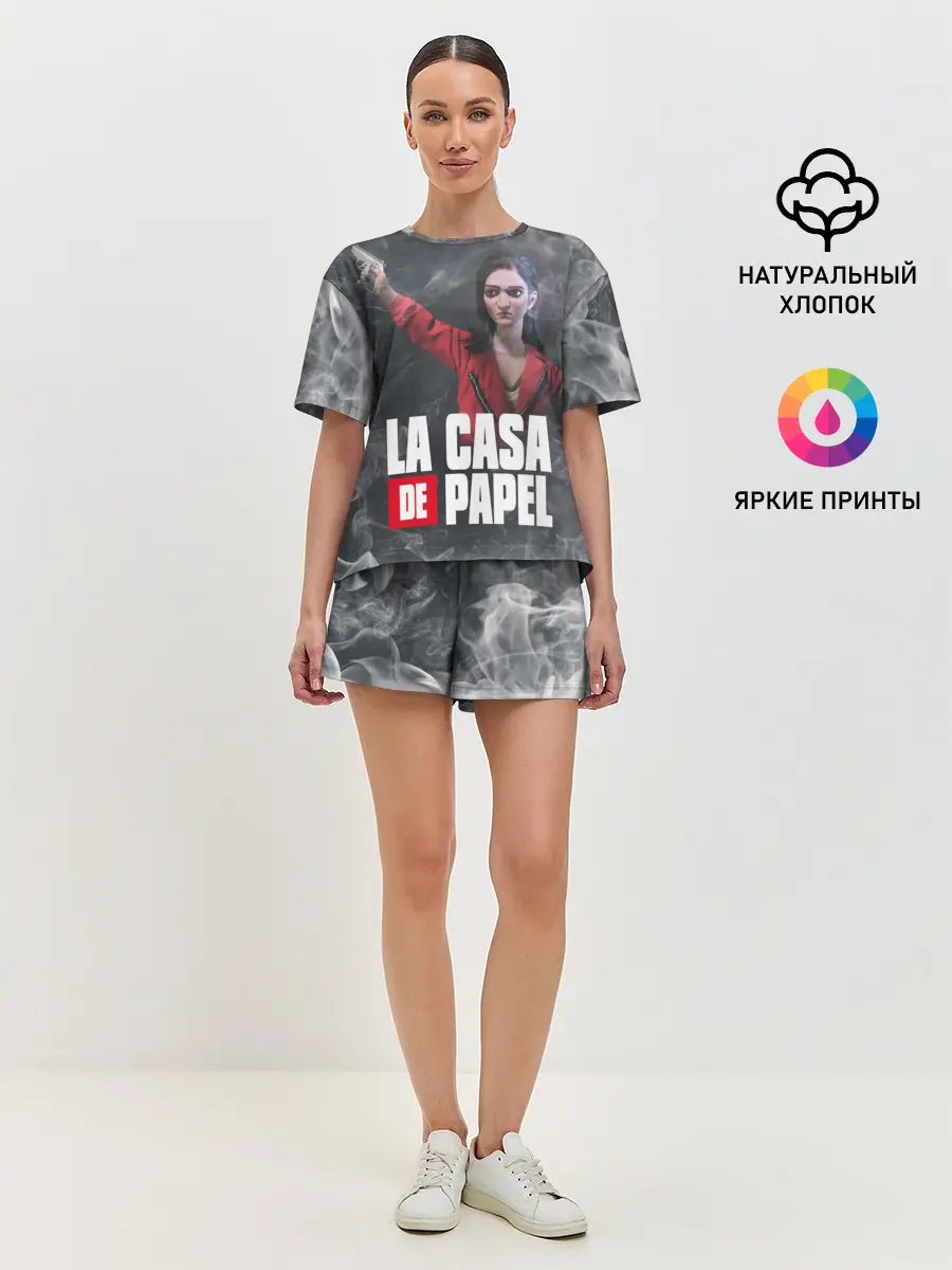 Женская пижама с шортами / Бумажный дом | Найроби