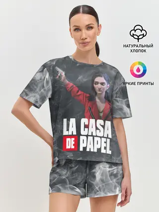 Женская пижама с шортами / Бумажный дом | Найроби