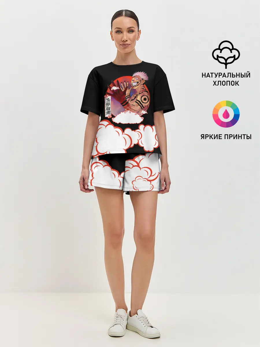 Женская пижама с шортами / Рёмен Сукуна Магическая битва