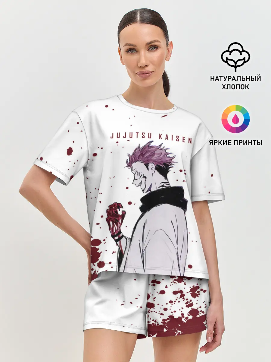 Женская пижама с шортами / Ryomen Sukuna Jujutsu Kaisen