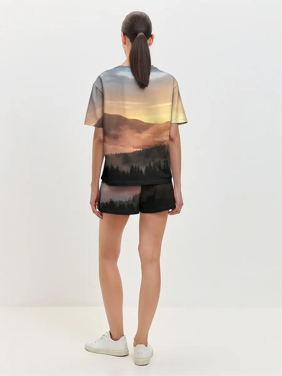 Женская пижама с шортами / ВЕЛЕС | РУНЫ | RUNES