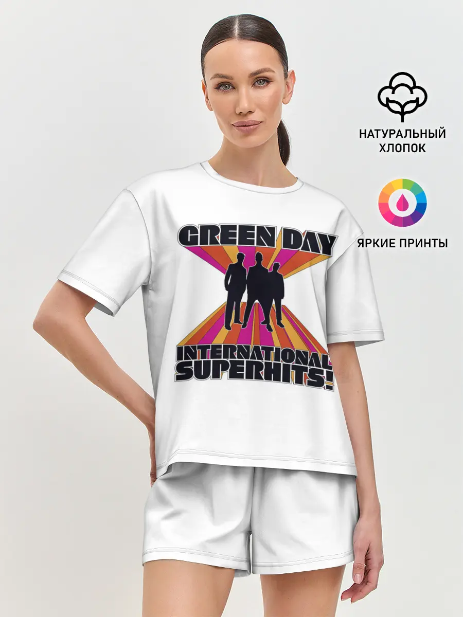 Женская пижама с шортами / International Superhits! Green Day