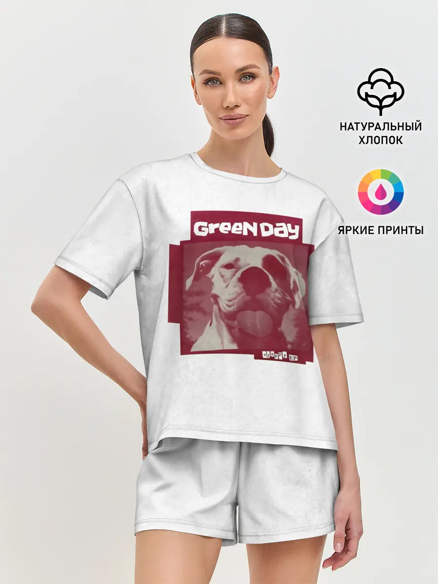 Женская пижама с шортами / Slappy - Green Day