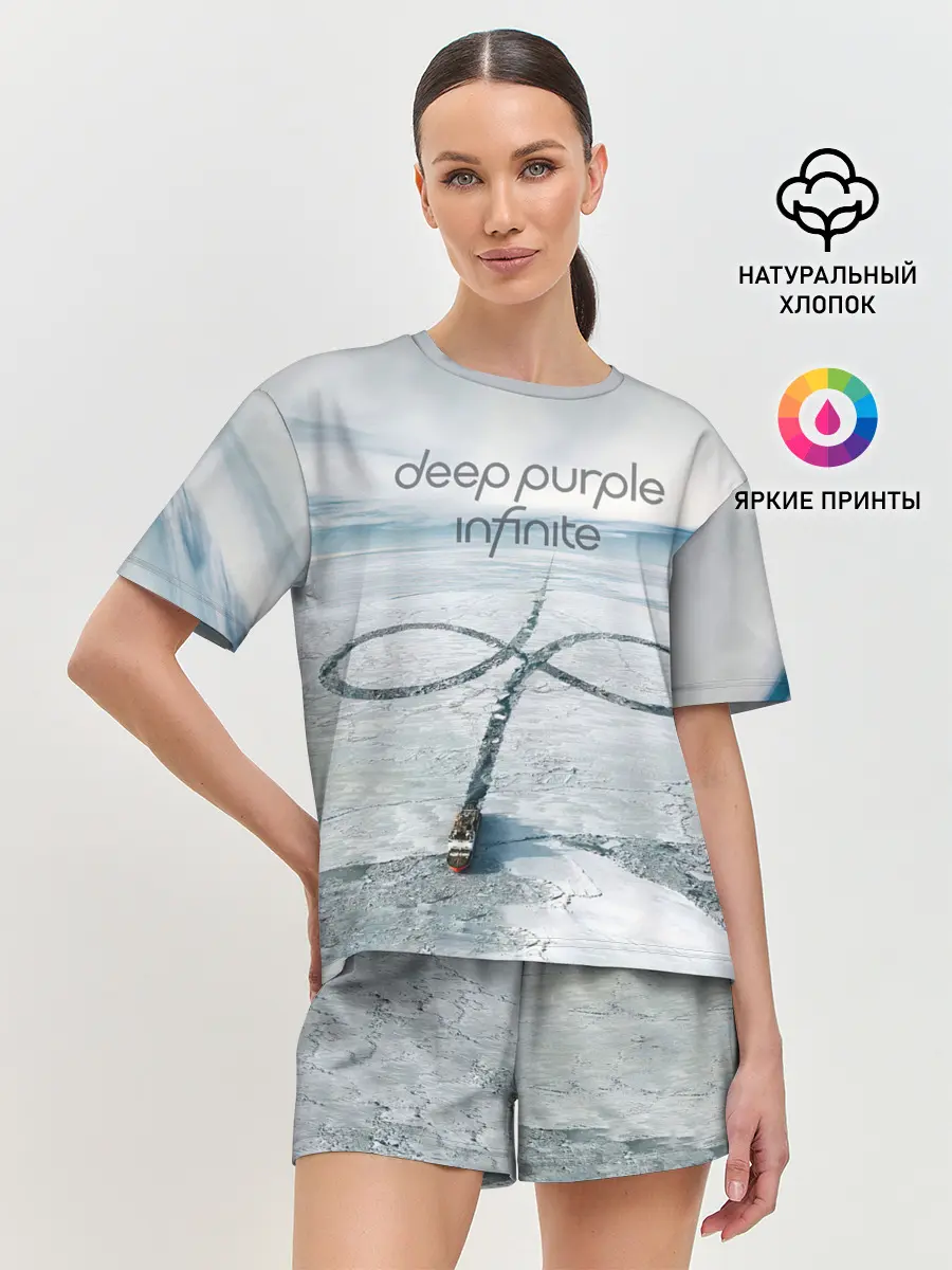 Женская пижама с шортами / Infinite - Deep Purple