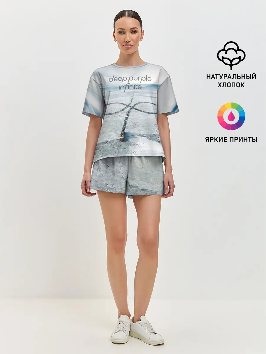 Женская пижама с шортами / Infinite - Deep Purple