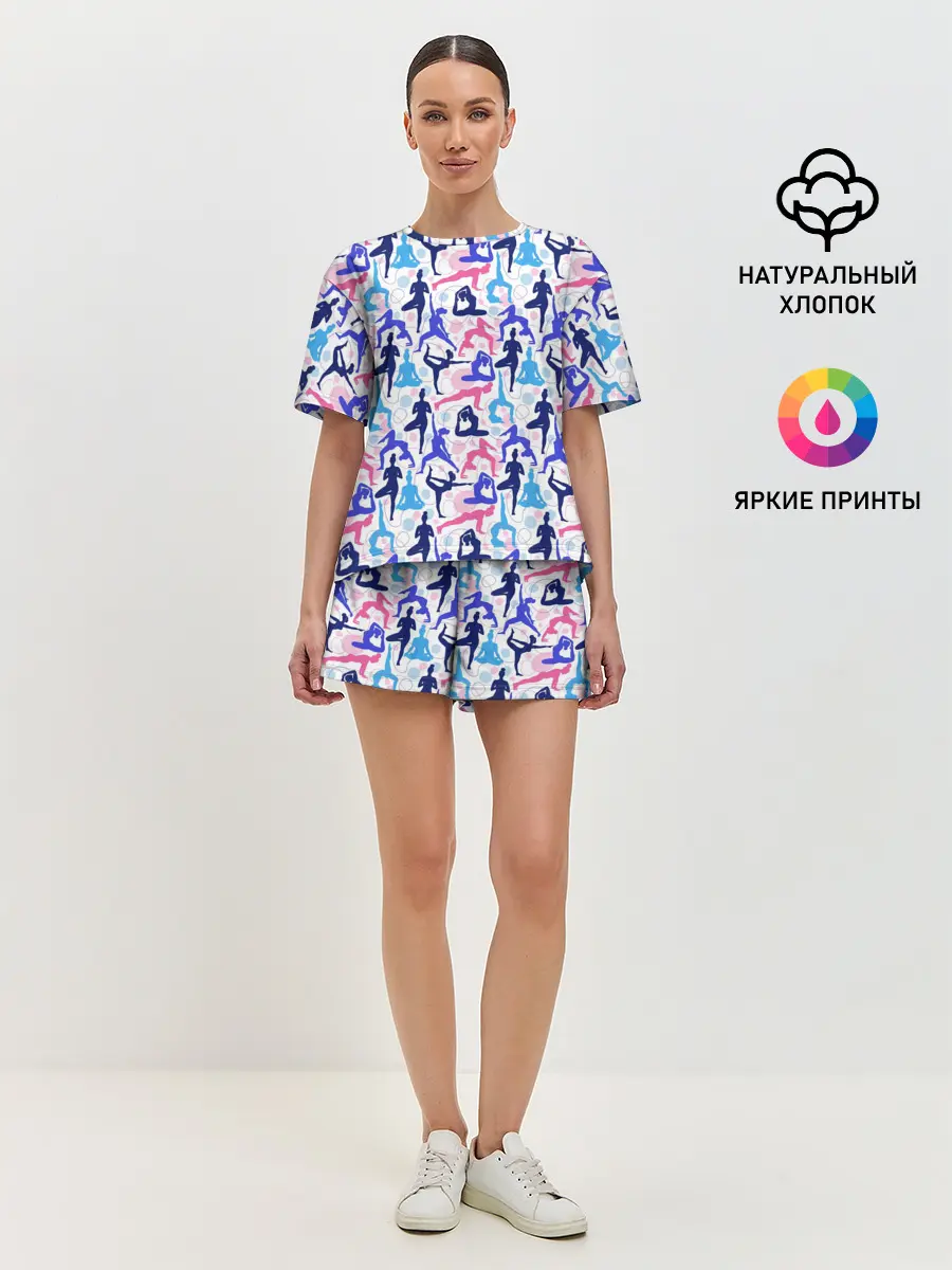 Женская пижама с шортами / Гимнастика