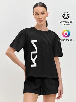Женская пижама с шортами / KIA CARBONE | КИА КАРБОН | LOGO