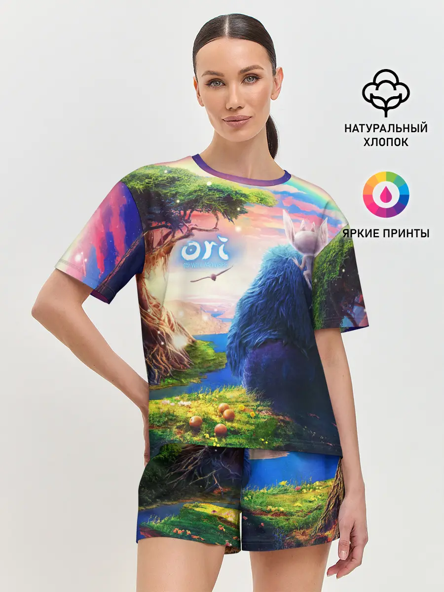 Женская пижама с шортами / Ори и Блуждающие огоньки | Ori