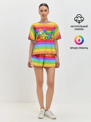 Женская пижама с шортами / POP IT - SIMPLE DIMPL