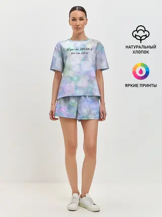 Женская пижама с шортами / Не мечтай - делай!