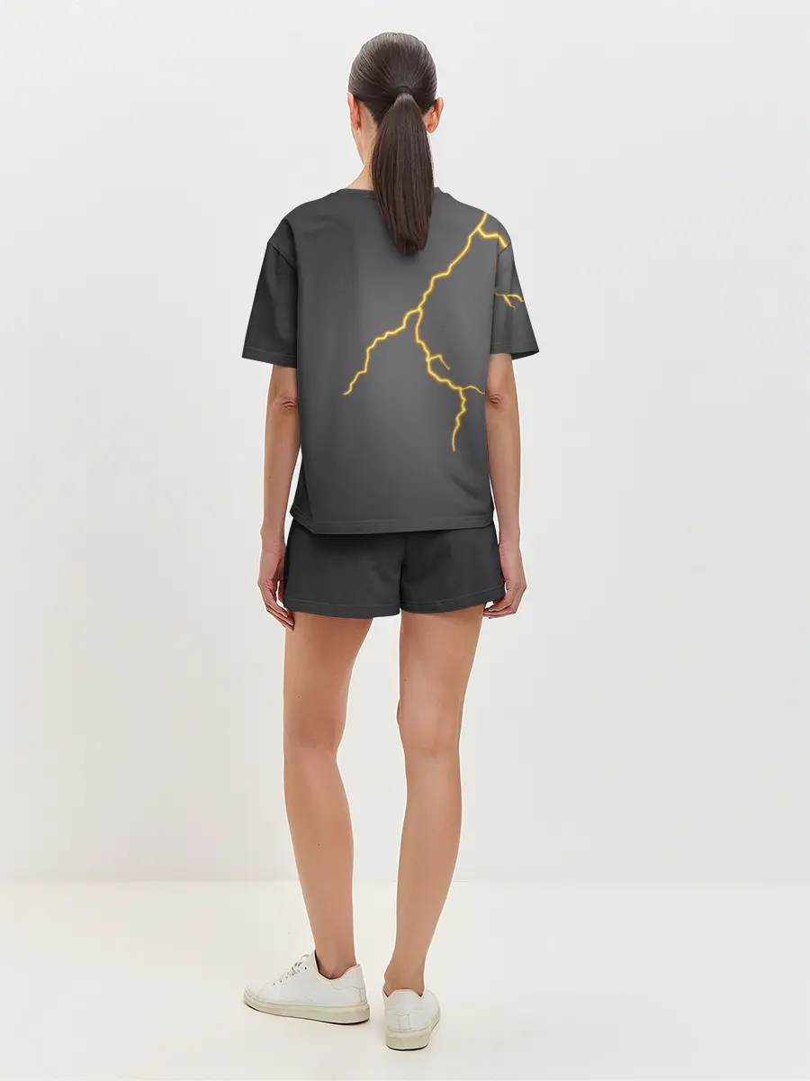 Женская пижама с шортами / Яркая молния