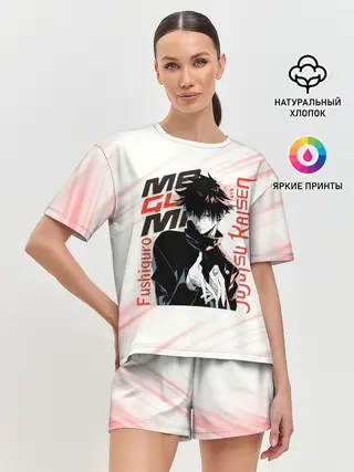 Женская пижама с шортами / Фушигуро Мегуми Магическая битва