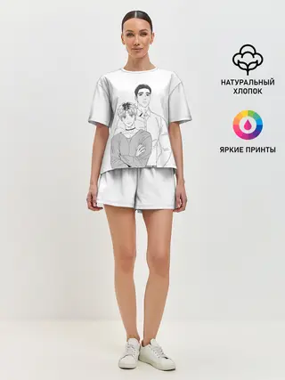 Женская пижама с шортами / Bj MD и Чан У