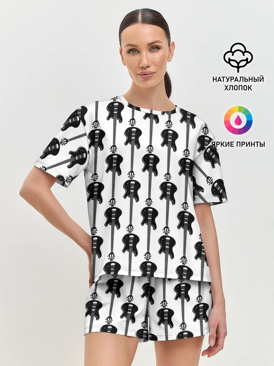 Женская пижама с шортами / GUITAR ELECTRIC