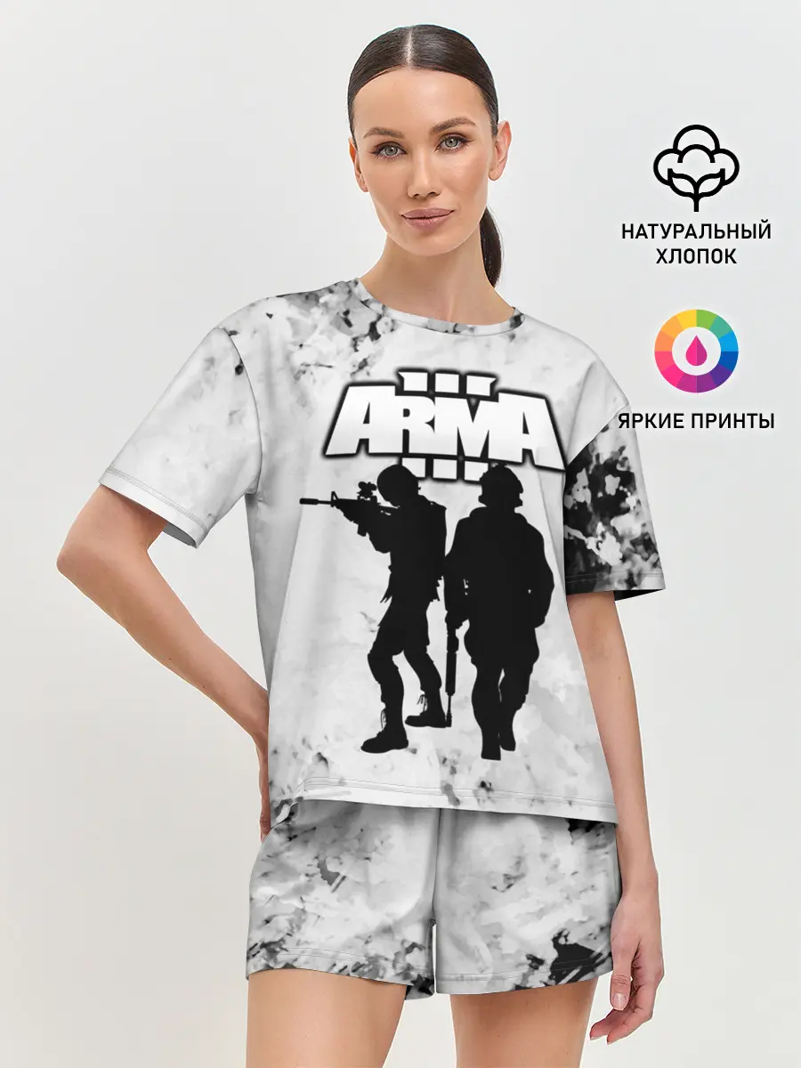 Женская пижама с шортами / Arma / Арма,Tactical Simulator