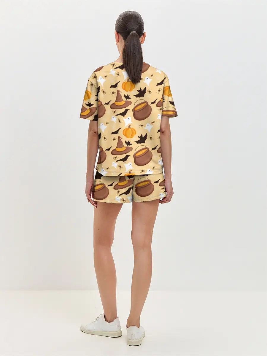 Женская пижама с шортами / Хеллоуин у ведьмы