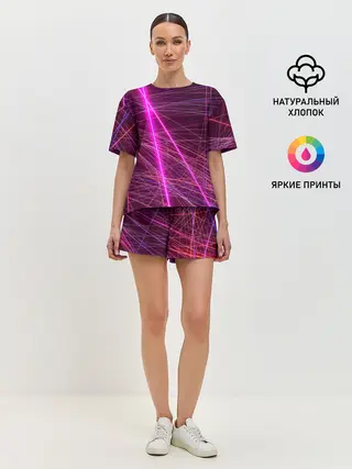 Женская пижама с шортами / ЛАЗЕРЫ | LASERS