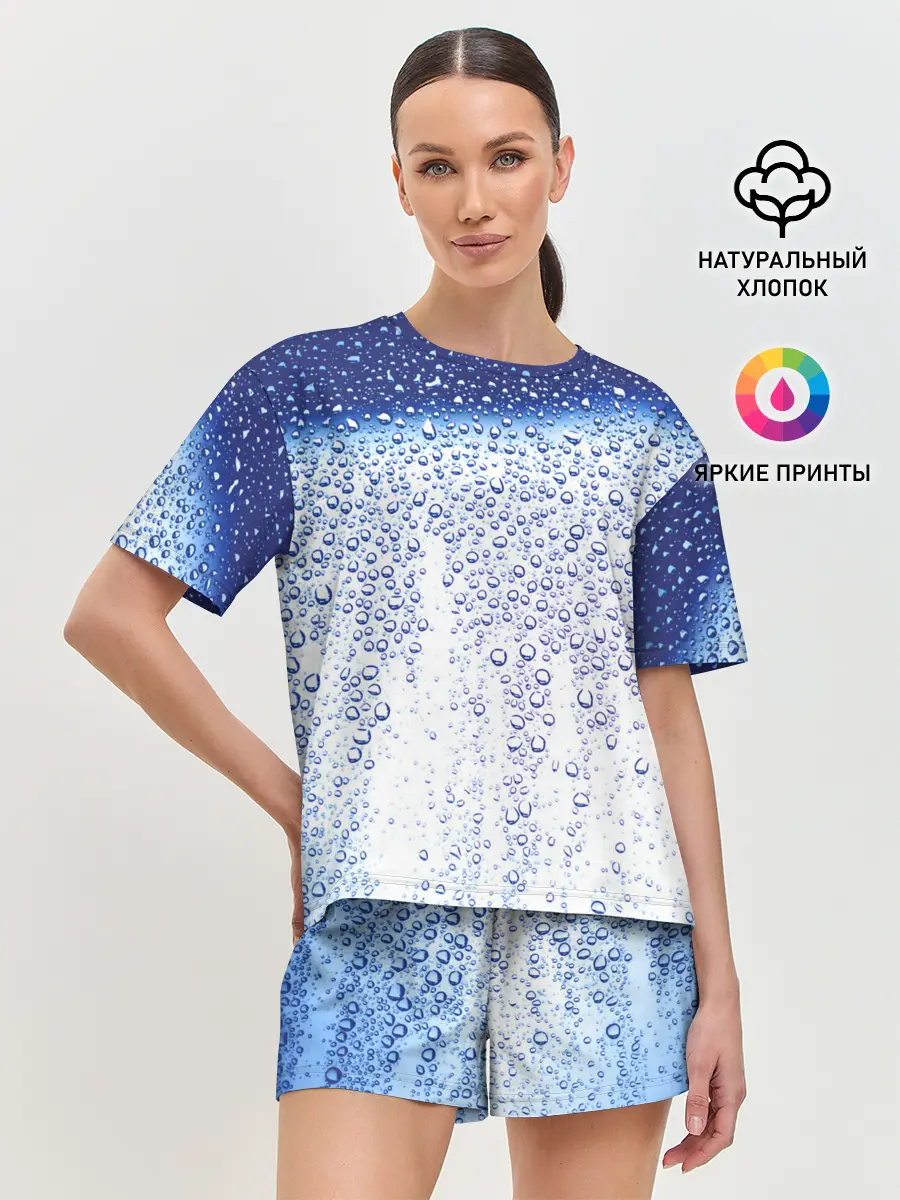 Женская пижама с шортами / После дождя