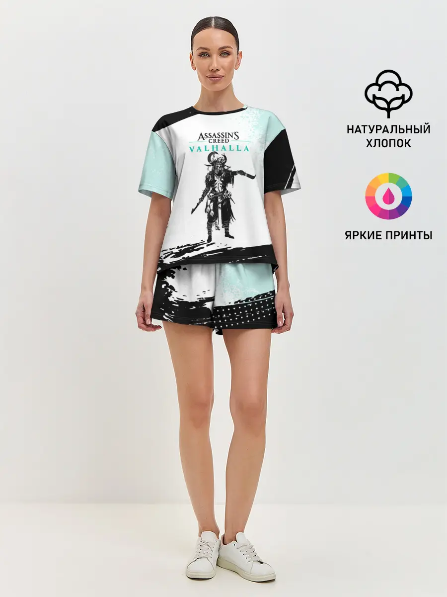 Женская пижама с шортами / АССАСИН КРИД | ASSASSINS CREED VALHALLA