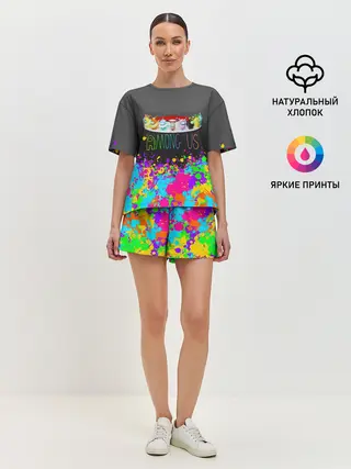 Женская пижама с шортами / Among Us | Pokemon | Покемон