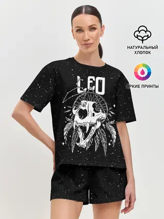 Женская пижама с шортами / Dark Leo