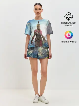 Женская пижама с шортами / Воинственная Кассандра