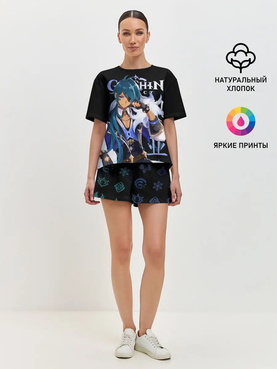 Женская пижама с шортами / Кэйа / Genshin Impact