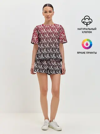 Женская пижама с шортами / Love СССР