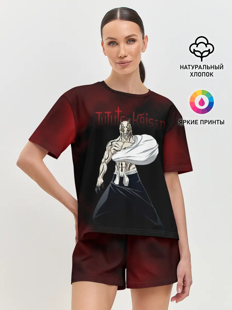 Женская пижама с шортами / Ханами Магическая битва