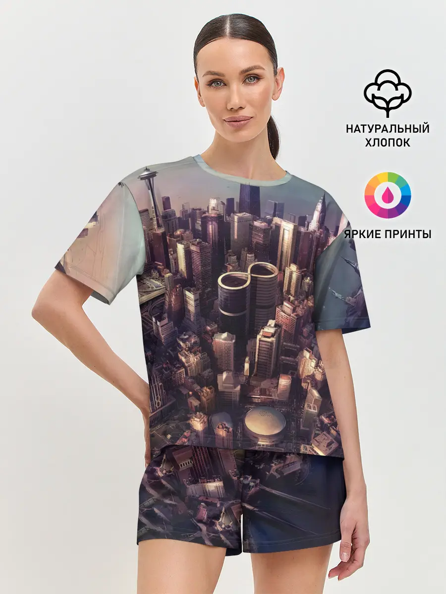 Женская пижама с шортами / Sonic Highways - Foo Fighters