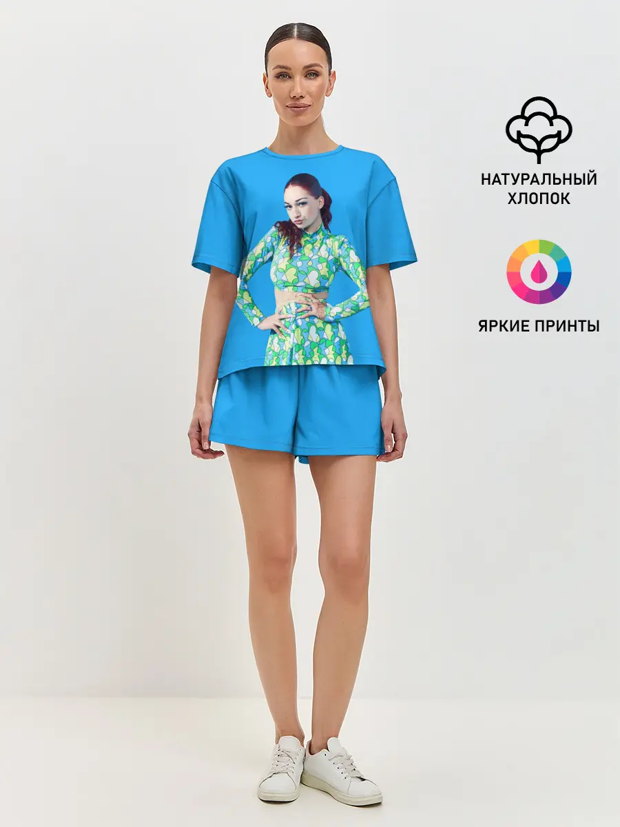 Женская пижама с шортами / Bhad babie blue
