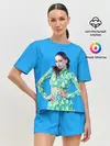 Женская пижама с шортами / Bhad babie blue
