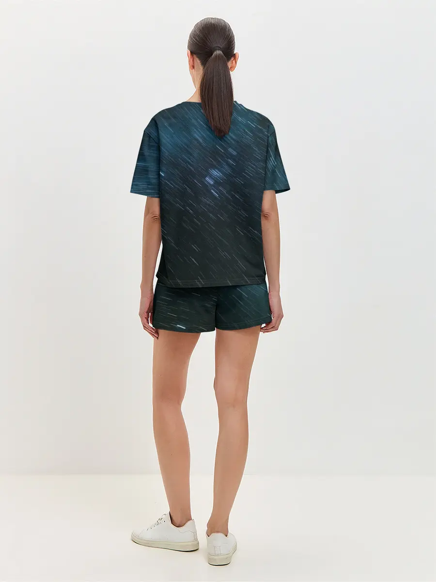 Женская пижама с шортами / Sky-line