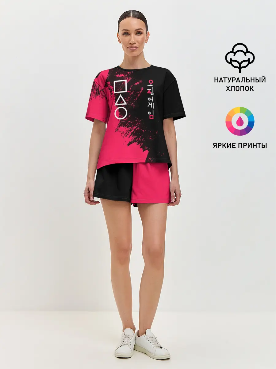 Женская пижама с шортами / Игра в кальмара | Squid game