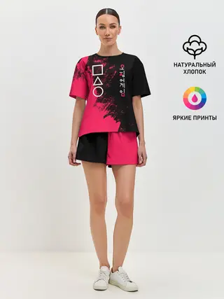 Женская пижама с шортами / Игра в кальмара | Squid game