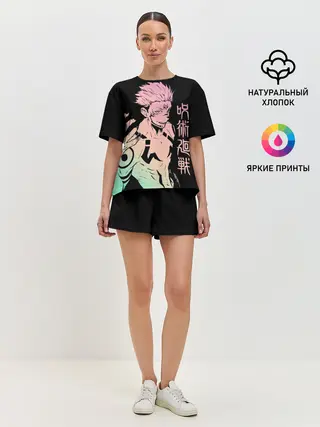 Женская пижама с шортами / Сукуна, Магическая битва