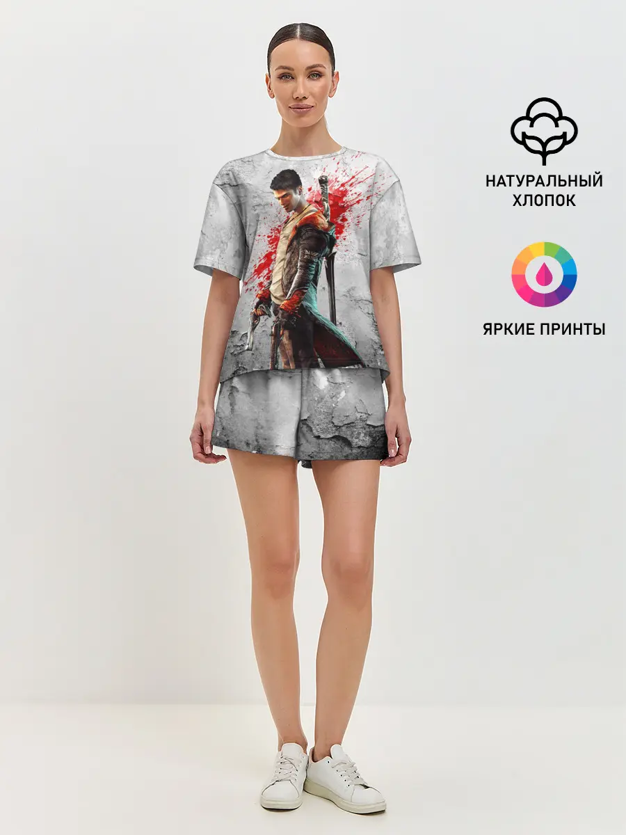 Женская пижама с шортами / White Dante