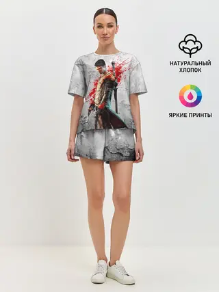 Женская пижама с шортами / White Dante