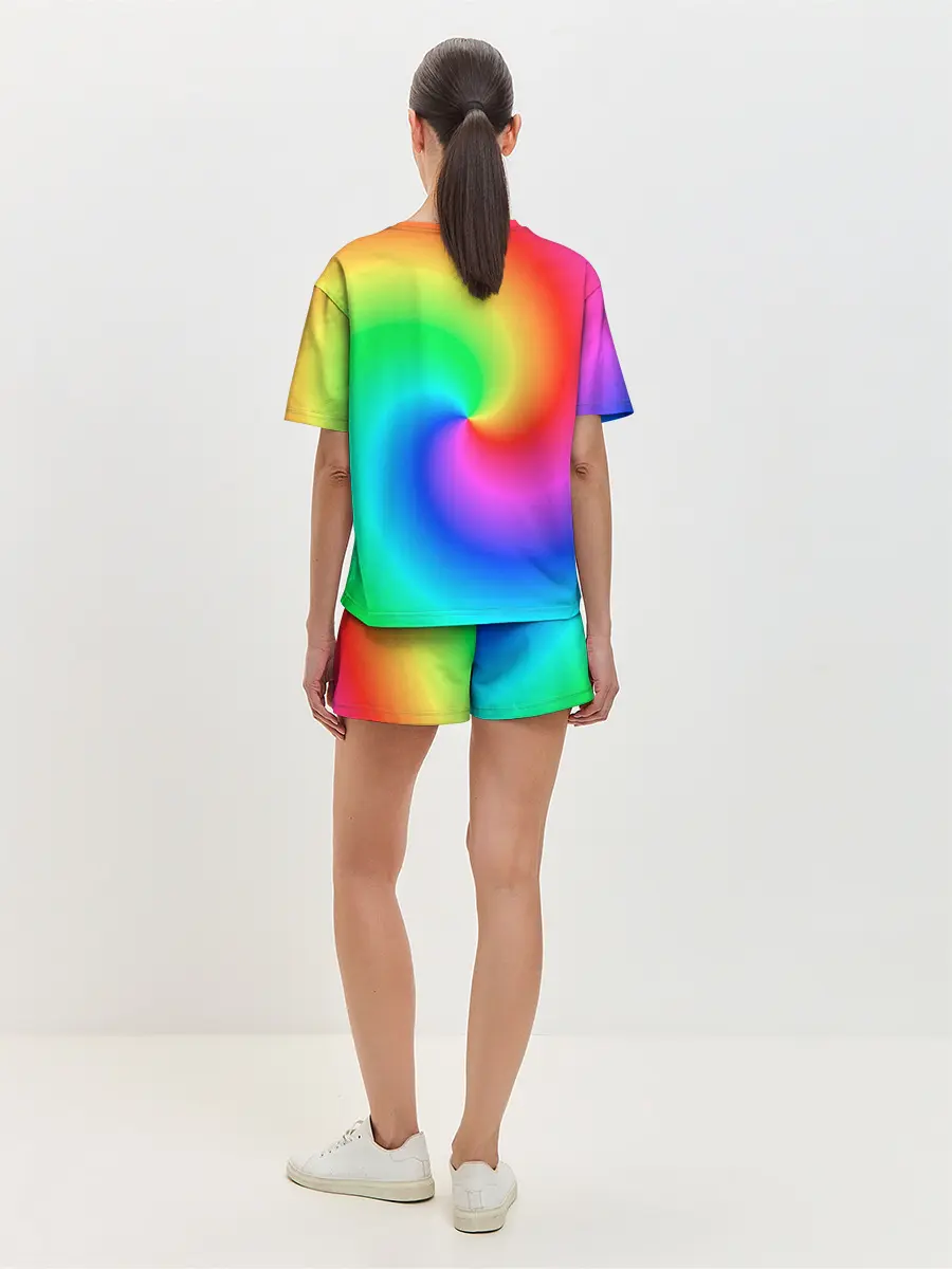 Женская пижама с шортами / Pepe rainbow