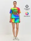 Женская пижама с шортами / Pepe rainbow