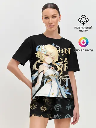 Женская пижама с шортами / Путешественница / Genshin Impact