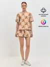 Женская пижама с шортами / Хлебобулочные изделия