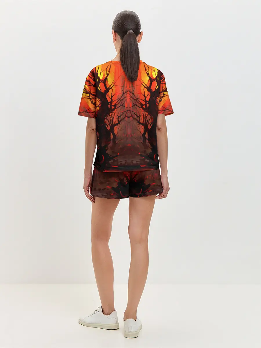 Женская пижама с шортами / Колдунья со смычком