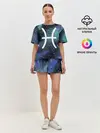 Женская пижама с шортами / Рыбы / Pisces, Знак зодиака
