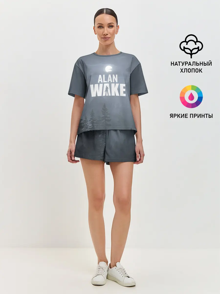 Женская пижама с шортами / Алан Уэйк: Полнолуние
