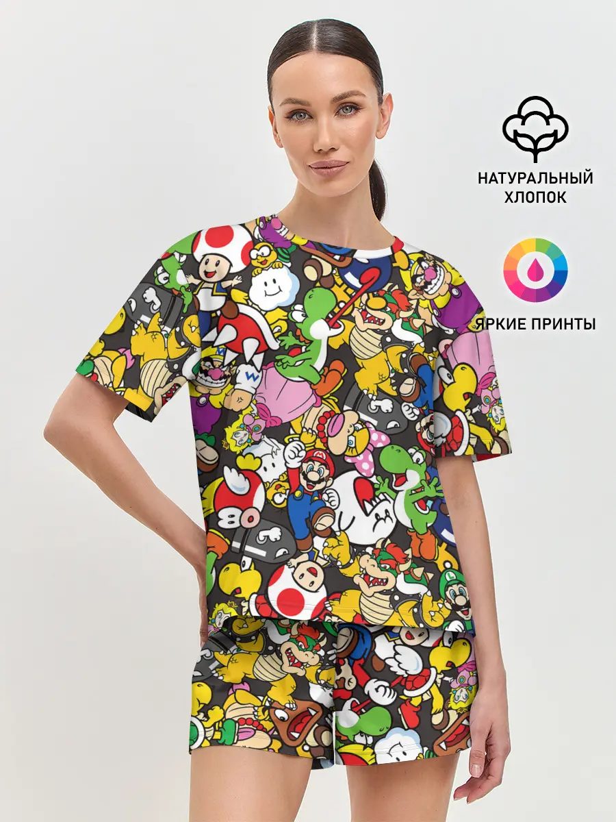 Женская пижама с шортами / Mrio ALLSTARS