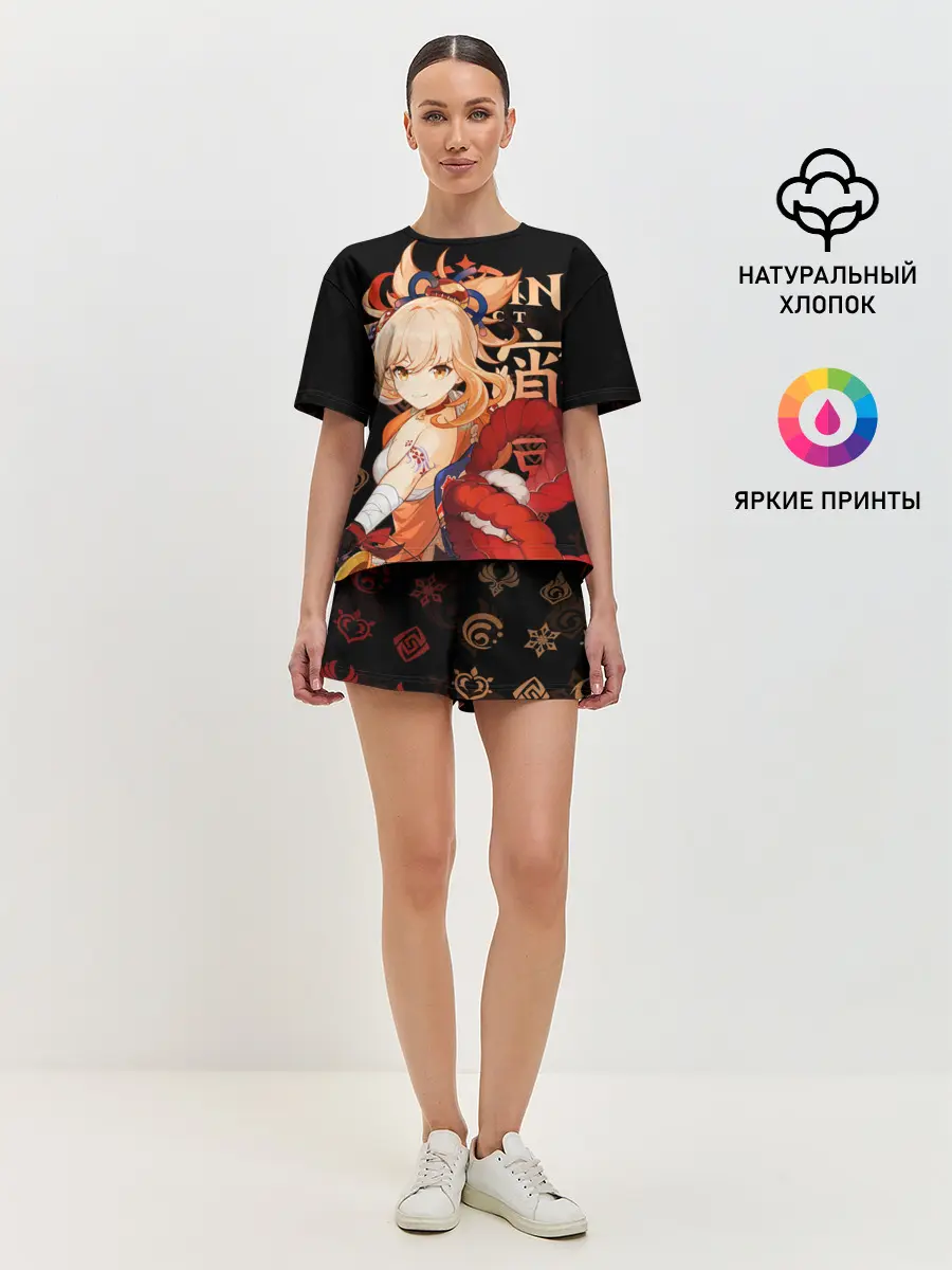 Женская пижама с шортами / Ёимия / Genshin Impact