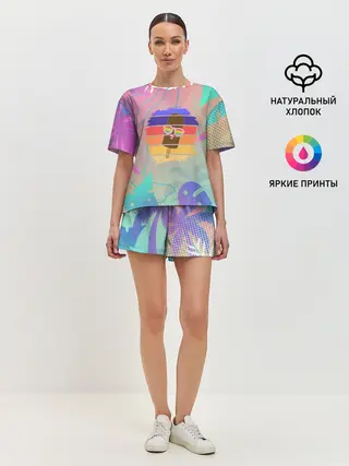 Женская пижама с шортами / Эскимо в Тропиках