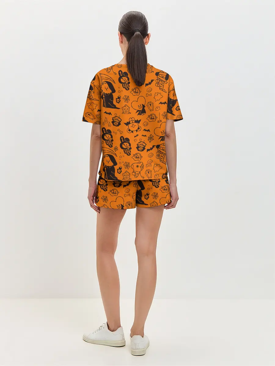 Женская пижама с шортами / Spooky Halloween BT21 | BTS