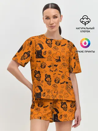 Женская пижама с шортами / Spooky Halloween BT21 | BTS